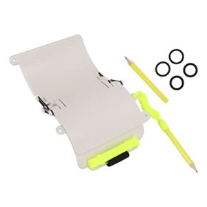 Unterwasserschreibtafel für Taucher, Wrist Writing Dive Slate mit Pen Strap und Pencil für Scuba Diving