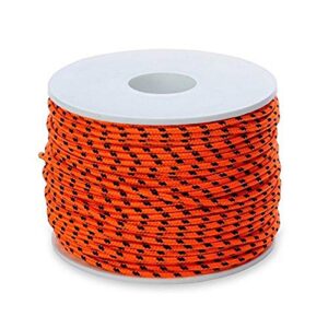 Hochwertige Dyneema-Leine mit 50 Metern Länge und Ø2,0 mm Durchmesser in Orange
