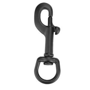Edelstahl-Bolt-Snap-Tauchen-Haken-Karabiner-Kit für Scuba-Diving-Zubehör, 90mm, schwarz