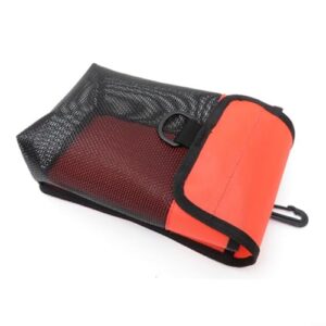 Fauhapyway-Tasche für Tauchausrüstung, Netzstoff, Unterwassermarker, Boje, Tragetasche mit D-Ring-Schnalle für Schnorchelausrüstung