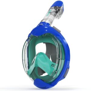 Schnorchelmaske für Kinder, CO2-sichere Tauchermaske mit Anti-Beschlag und Trockenoberteil