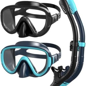 G2RISE Schnorchelset für Erwachsene, Taucherbrille mit gehärteten Glaslinsen und verstellbarer Schnalle für ein unvergleichliches Tauch-Erlebnis