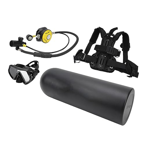 BuyWeek Scuba Diving Tank, 4-Liter-Tauchflasche mit Kunststoff-Gummi-Aluminiumlegierung-Nylon für Sport-Tauchen