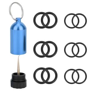 Tauchflaschenventil mit O-Ringen, kompaktes und leichtes Tauchen-Gerät für Schwimmen und Tauchen, Schlüsselanhänger für die meisten Flaschenhüllen