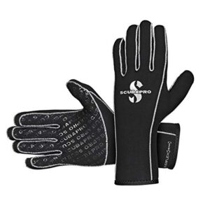 SCUBAPRO EVERFLEX 3.0 BLK L Handschuhe, Tauchhandschuhe mit leichtem Gewicht und lang anhaltender Haltbarkeit für verschiedene Sportarten und Aktivitäten unter Wasser.