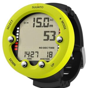 Suunto Tauchcomputer mit grünem Display für Tauchen und Dekompressionsberechnung