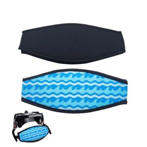 TUKEVA 2 Stück Tauchmaskenband Wasserdicht Maskenband Neopren-Maskenbandabdeckung Padded Neoprene Strap Cover für Männer und Frauen, ideal für Tauchen, Surfen, Schwimmen, Schnorcheln und Wassersport