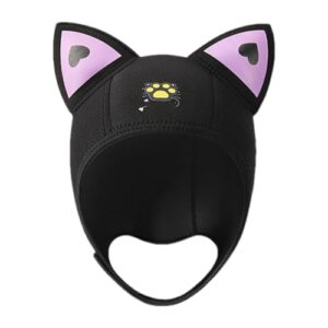 Taucherhaube mit Katzenohren und Sonnenschutz für Erwachsene und Kinder zum Tauchen, Surfen und Kajakfahren im kalten Wasser