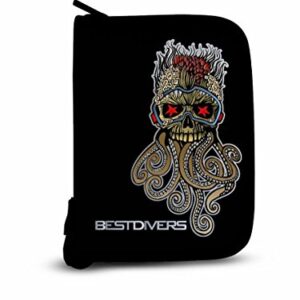 Tauchlogbuch aus drei Ringen für Taucher, mit Einband und Stifthalter, geeignet für professionelles Erscheinungsbild oder als Geschenk