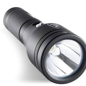 Cressi Astra 2100 Torch, Hochleistungs LED Unterwasserlampe mit hoher Leuchtkraft, 2100 Lumen, Wasserdicht, IPX8, 100m, Unisex, Schwarz und Kompakt für Tauchen, Angeln, Wassererkundungen