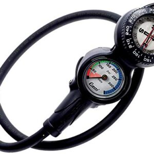 Tauchinstrument Cressi Konsollen Console 2 mit Kompass, Druckmessgerät und Tiefenmesser für präzisen Druckmesswert