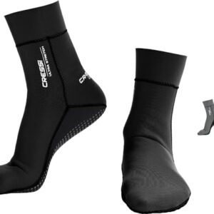 Cressi Ultra Stretch Neopren Socken schwarz 1.5mm M für Taucher und Schnorchler - wasserdichte Fußbekleidung mit schnellen Trocknungs-Eigenschaften