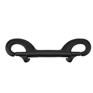 Double End Bolt Snap, Edelstahl Taucher Clip Swivel Eye Bolt Snap für Taucher (90mm-schwarz)