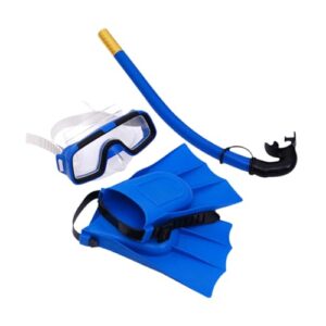Schnorchelset mit verstellbarer Taucherbrille und flexiblen Flossen für sichere Unterwasserabenteuer bei Familienausflügen
