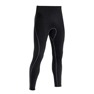 Herren Neoprenhose, Tauchhose, Schwimmhose, lang, Schwarz, 3mm Neopren Sport Pants - XL