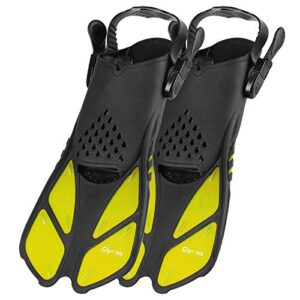 Verstellbare Schnorchelflossen für Erwachsene und Kinder, ideal zum Tauchen, Schwimmen oder Schnorcheln. Hochwertige Flossen mit glatten Linien und bequem zu transportieren.