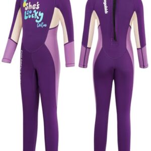 Gogokids Kinder Neoprenanzug 2,5mm mit UV 50+ Schutz für Mädchen und Jungen im Alter von 3-10 Jahren zum Schwimmen, Surfen, Tauchen und Schwimmunterricht