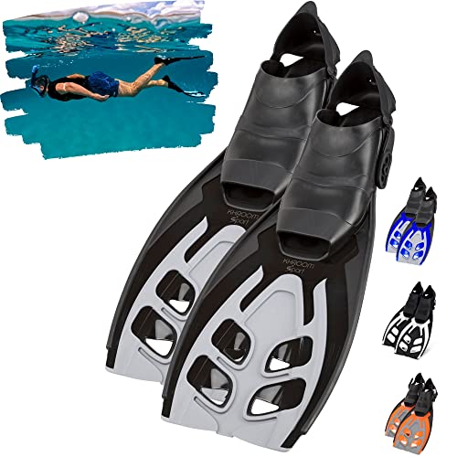 Hochwertige Schwimmflossen für Erwachsene Gr. 36-47, Made in Italy, für Schnorcheln und Tauchen