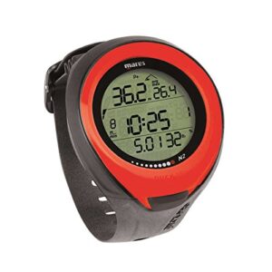 Mares Erwachsener Tauchcomputer Dive Puck Pro Color, Rot, BX 414127 - Hochwertiger Tauchcomputer mit einfacher Bedienung und großem Display