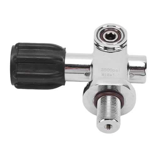 Tauchflaschenventil, Dual-Use-Ventil mit M18 x 1,5-Gewinde, hochwertiger Druckregler für Tauchen und Schnorcheln
