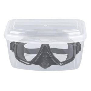 Transparente Aufbewahrungsbox mit schnorchel-kompatibler Tauchausrüstungsorganisation für Reisen und Strandausflüge