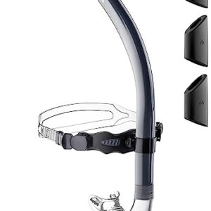 Schwimmschnorchel für Rundenschwimmen, idealer Schwimmtrainer für Erwachsene Männer Frauen mit silikonischem Mundstück und verstellbaren Riemen