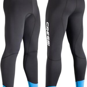 Cressi Guardian Man Neoprene Pants Black/Blue 2mm, Hose aus Neopren zum Schwimmen, Schnorcheln, Stand Up Paddling, Surfen und Kajakfahren