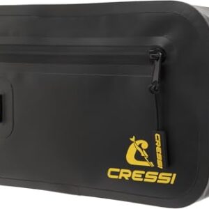 CRESSI Lyos Dry Pouch Black - wasserdichte Tasche aus PVC Plane für den Transport und Schutz von Ausrüstung und Accessoires vor Wasser, Sand, Staub und Feuchtigkeit