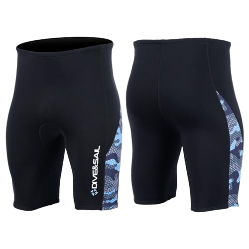Neopren-Anzug Shorts Herren 2mm, wasserdichte und atmungsaktive Neopren-Hosen für Wassersport, Tauchen, Surfen, Schwimmen, Schnorcheln und Kajakfahren