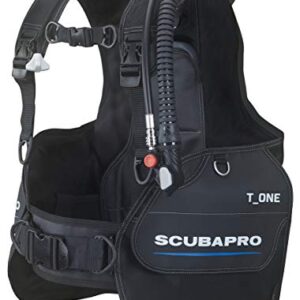 Scubapro T-One Tarierjacket, schwarze Tauchjacke in XXL Größe für professionelle Taucher mit innovativem Design und höherer Sicherheit