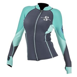 Regler-Set für Kaltwasser-Tauchen, SCUBAPRO Top Eveflex 1,5 mm Femme-2XL, Unisex, Blau-Grün, XXL