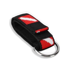 Universelle Tauchhandschlaufe mit Clip und D-förmigem Ring für sicherheitsrelevante Aufgaben beim Tauchen, Schwimmen oder Angeln