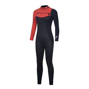 Neoprenanzug für Herren und Frauen, 3mm Neopren Thermal Brustreißverschluss Badeanzug für Surfen, Speerfischen, Tauchen, Schnorcheln, Kajakfahren