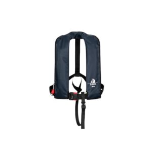 Automatik Rettungsweste von 12skipper, Schwimmweste mit Waistbelt und ISO 165N-Zertifizierung, Navy-Farbe