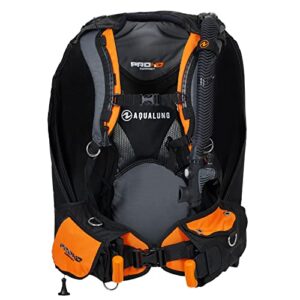 Aqua Lung Pro HD Compact Reisejacket für Tauchen, Größe XL/XXL, schwarz und orange