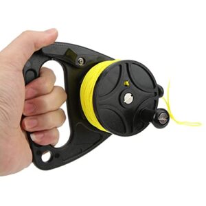Bewinner Tauchspule, 46 M / 150,9 Ft Scuba Dive Reel Kayak Anker mit Daumenstopper für Unterwasser Taucher Wassersport