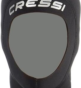 CRESSI 5 mm Kopfhaube für Herren, schwarz und schwarz, Komfort und Schutz vor Kälte