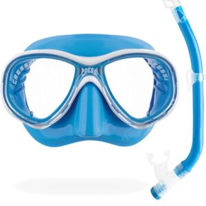 Cressi Marea Jr Combo - Kinder-Tauch- und Schnorchelset mit Maske und Schnorchel Top für Tauchen und Schnorcheln, Blau, Einheitsgröße, Unisex