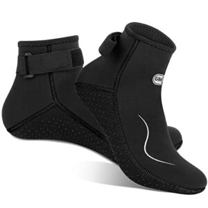 Gimilife 3MM Neoprensocken für Herren und Damen, Wassersport-Schuhe mit Thermofunktion für Männer und Frauen zum Tauchen, Schnorcheln, Schwimmen, Surfen, Segeln und Kajakfahren.