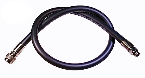 Inflatorschlauch mit Länge 150cm, flexibler Gummischlauch für Jackett oder Trocki, Anschluß für Atemregler