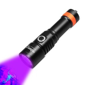Tauchlampe ORCATORCH D530, 395NM LED UV Licht, schmaler Abstrahlwinkel, zwei Beleuchtungsmodi, wasserdicht für Unterwasser-Tauchen bis 150 Meter Tiefe