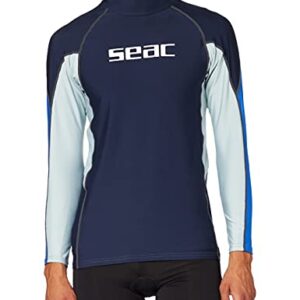 Seac RAA Long Evo Man Rash Guard - UV-Schutz-Shirt zum Schnorcheln und Schwimmen, Langarm für Herren mit hoher Schutzwirkung gegen UV-Strahlung