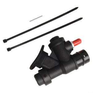 Shophubio K-Type Power Inflator für BCD Tauchen - 45 Grad Winkel, Nylon Konstruktion mit 2,5 cm Schnittstelle, inklusive Haarnadelstange und Kabelbindern