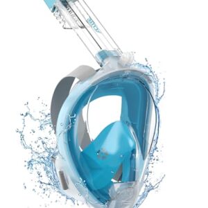 ACURE Schnorchelmaske für Erwachsene, SN04 Schnorchelmaske mit abnehmbarer Kamerahalterung und doppeltem Anti-Beschlag-Design, CO2-sichere Tauchmaske für Erwachsene und Jugendliche