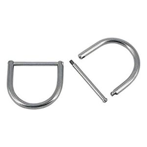 Divers D-Ring 50 mm, zerlegbar, Unisex, Grau, hochwertiger und zuverlässiger D-Ring für jeden Anwendungsfall