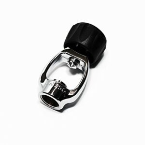 Bügeladapter für Atemregler, DIN-INT, verchromt, Messing massiv - Bügeladapter für Atemregler, Schutz vor Schmutz und Wasser