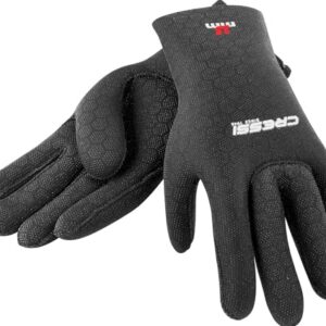 Cressi High Stretch Gloves - Unisex 5-Finger-Tauchhandschuhe aus Weichem, Einfach Gefüttertem, Hochfestem Neopren für Tauchen in kälterem Wasser