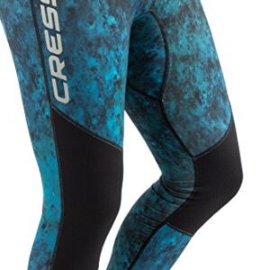 Cressi Pantalone Rash Guard Blue Hunter L/4 - Tauchsport-Ausrüstung, starkes und elastisches Synthetikgewebe, Wind- und UV-Schutz, anatomische Schnitte für jeden Wassersport