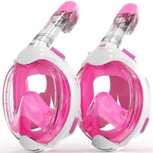 G2RISE Schnorchelmaske für Kinder, CO2-sichere Anti-Beschlag- und Trockenoberteil Schnorchel Vollmaske