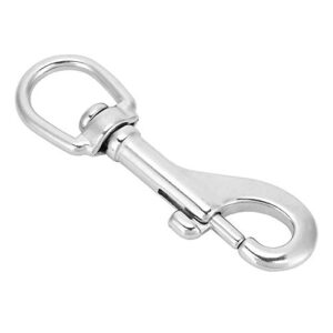 Karabiner haken mit drehbarem Augenverschluss, Edelstahlhaken für Tragegurte und Tauchen, robustes Werkzeug mit Swivel Eye Bolt Snap Hook